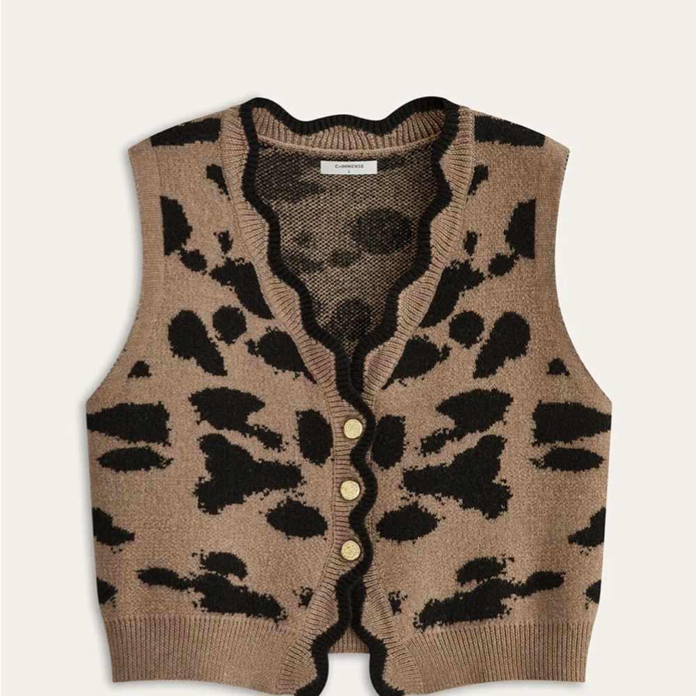 Commense Leopard Vest